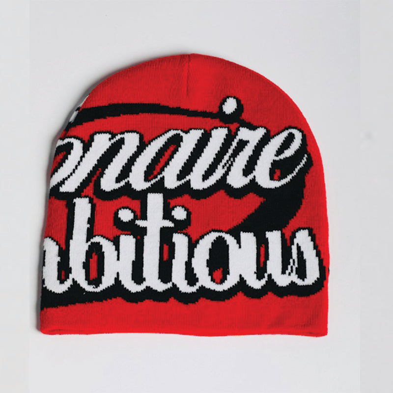 Billi Beanie (Red,black,white)
