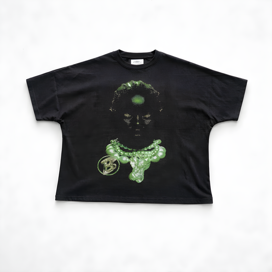 QUEEN AMBITIOUS (ELECTRIC GREEN) BOX FIT T-SHIRT