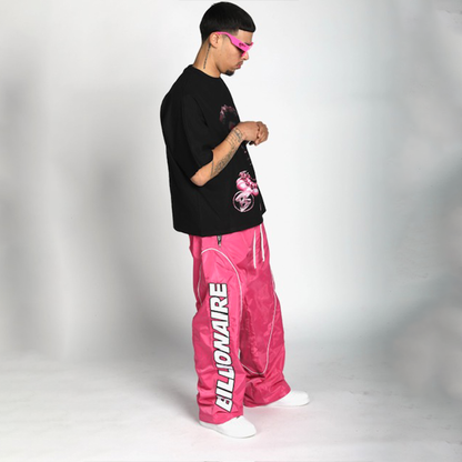 Flamingo Pink Nylon Pants
