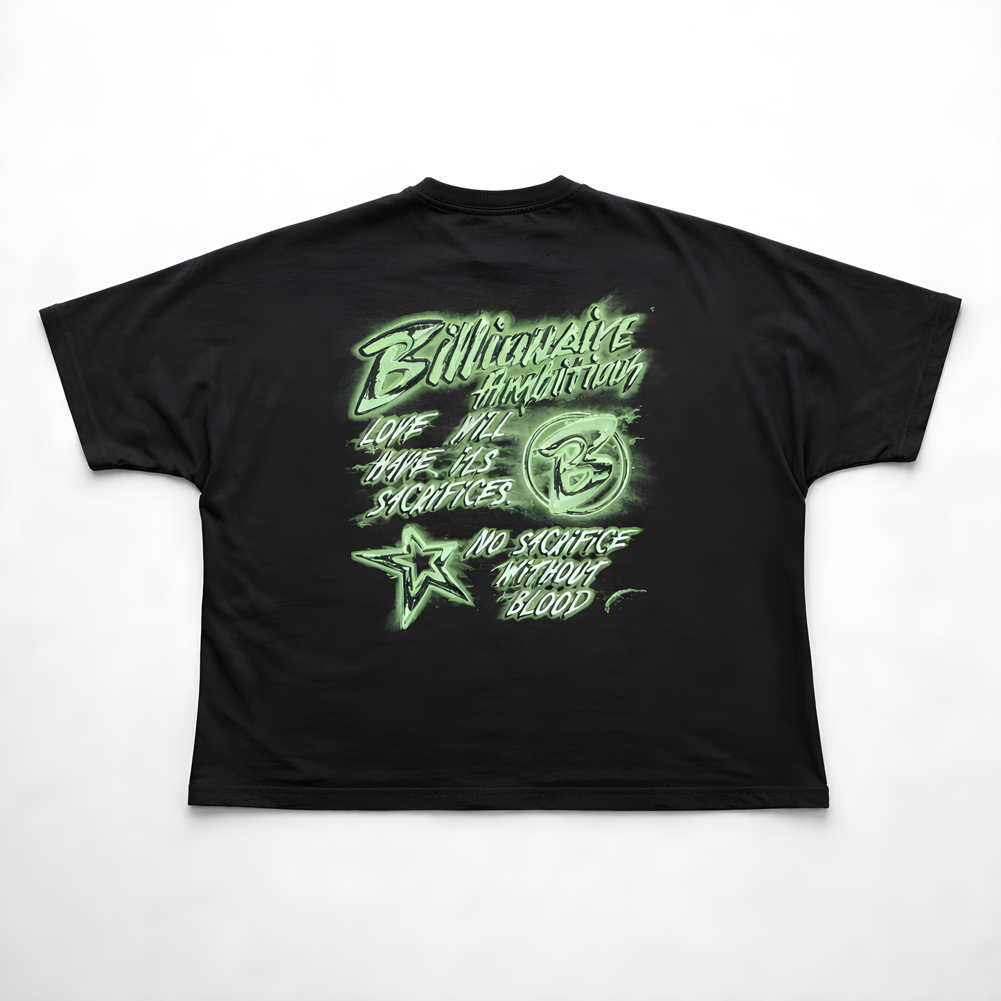 QUEEN AMBITIOUS (ELECTRIC GREEN) BOX FIT T-SHIRT