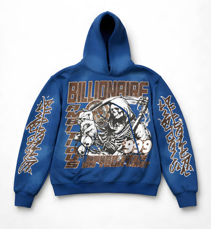 Reaper Hoodie (Royal Blue, Brown, White)
