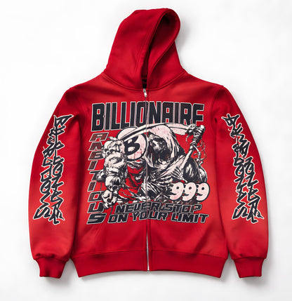 Reaper Zip-Up sweatsuit (RED)