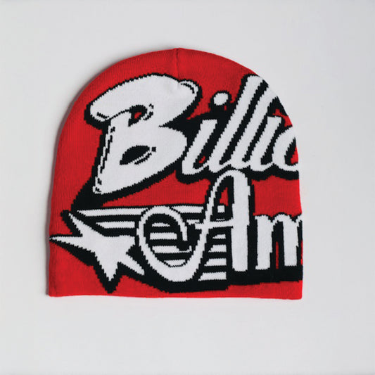 Billi Beanie (Red,black,white)